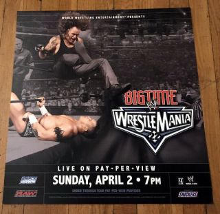 Wwe Wrestling The Undertaker Wrestlemania 22 Subway Poster 21x21 Inches