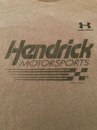 Hendrick Motorsports Team Issue Under Armour Short Sleeve T Shirt Size Xxl