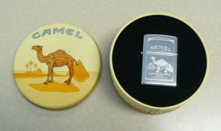 Collectible 1994 Camel Filters Zippo Lighter In Tin Unfired &