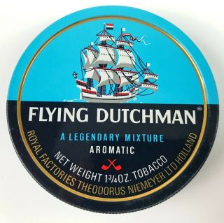 Vintage Flying Dutchman Pipe Tobacco Tin 1 3/4 Oz.  Pocket Size