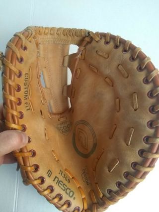 Vintage Nesco All Star N360 First Basemans Baseball Glove Right Hand Throw EUC 3