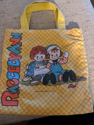 Adorable 1976 Vintage Raggedy Ann And Andy Lined Child 