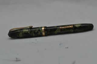Lovely Vintage Conway Stewart Number 84 Fountain Pen – Green Marbled - 2