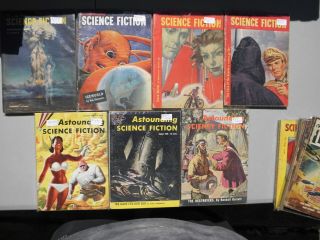 11 Astounding Science Fiction 1950 - 62 Anderson Westlake Decamp Delrey Herbert Vg