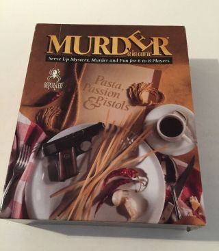 Vintage " Murder A La Carte " Mystery Dinner Game - Pasta,  Passion,  & Pistols