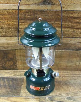 Vintage Coleman Cl2 (288) Adjustable Two Mantle Lantern Dated 4/85