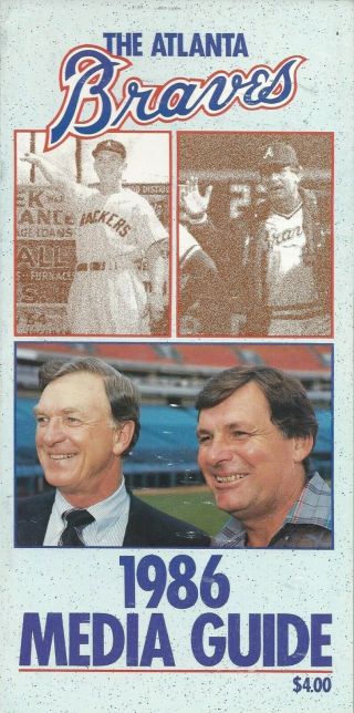 1986 Atlanta Braves Major League Baseball Media Guide