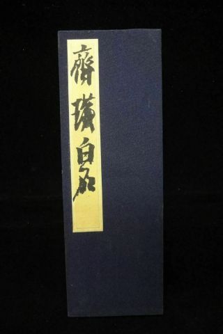 Very Rare Chinese Old Hand Painting Vivid Shrimps Book Marked " Qibaishi "