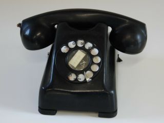Vintage Kellogg 1000 Series Red Bar Bakelite Phone Rotary Dial Model 1000hcs