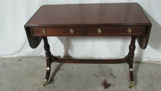 Console Sofa Table Mahogany Claw Brass Feet Brewster And Stroud Duncan Phyfe