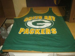 Vintage 1995 Green Bay Packers Tank Top Muscle Shirt Nfl Football Jersey Xl