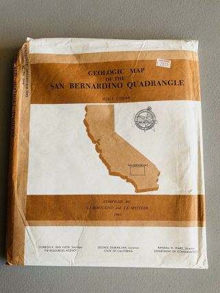 Geological Map Of The San Bernardino Quadrangle