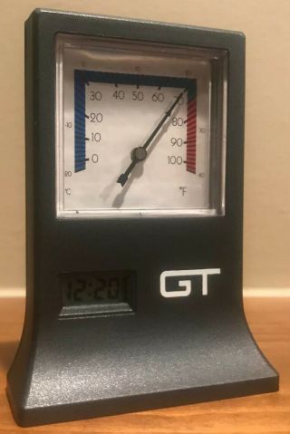 Vintage Grand Trunk Western Railroad Analog Thermometer,  Digital Clock/calendar