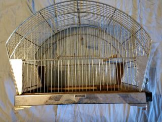 Vintage Art Deco Antique Hendryx Wire Metal Bird Canary - Parakeet - Finch Cage