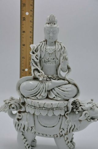 Fine Chinese Porcelain Dehua Blanc - De - Chine Guanyin Figure 2