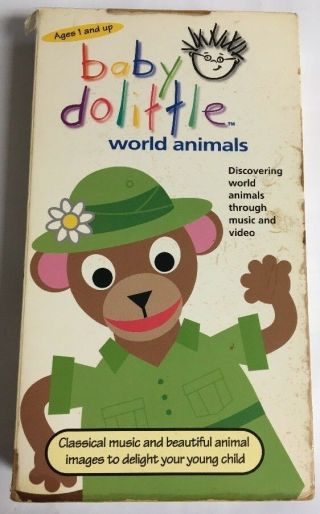 Baby Dolittle - World Animals (vhs,  2001) - Very Rare Vintage - Ships N 24 Hours