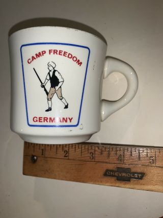 Camp Freedom Germany Old Vintage Boy Scout Coffee Cup Mug BSA Scouts Scouting 2
