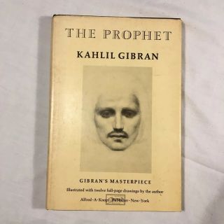 Vtg The Prophet By Kahlil Gibran Hardcover W Dust Jacket 1971