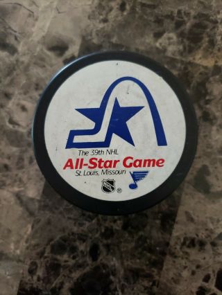 1988 39th Nhl All Star Game Hockey Puck St.  Louis