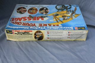 Revell Snap - Together Incredible Flying Machine Make Your Own Message Kit Vintage