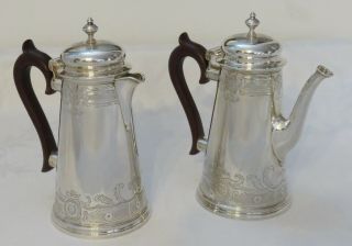 Solid Sterling Silver Coffee Pot and Water Jug.  Birmingham 1971 3