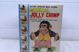 Vintage Daishin Multi Action Musical Jolly Chip Battery Powered