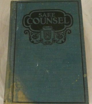 Safe Counsel Or Practical Eugenics Book 1928 39th Edition