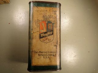 Vintage Maytag Multi - Motor Oil & Gas Fuel Mixing Can/tin Rare Tall Quart