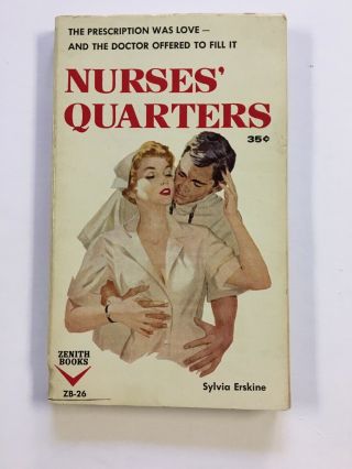 Nurses’ Quarters Sylvia Erskine Vintage Romance Sleaze Gga Paperback Zenith