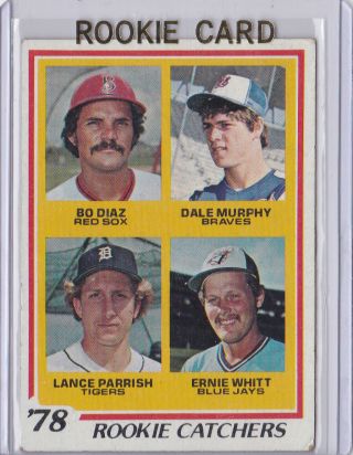 Dale Murphy 1978 Topps Vintage Baseball Rookie Card Atlanta Braves Mlb Rc