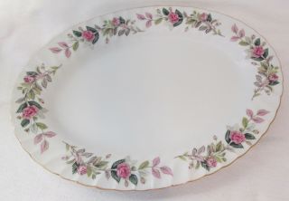 Vintage Creative 2345 Regency Rose Fine China Japan 12.  25 " Oval Serving Platter