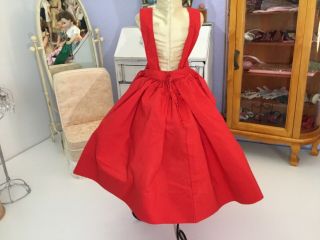 1955 Madame Alexander Cissy RED COTTON JUMPER Cute No Blouse Lovely 3