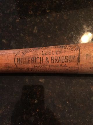 Hillerich & Bradsby 125 Ll Powerized Mickey Mantle Louisville Slugger Bb Bat 30 "
