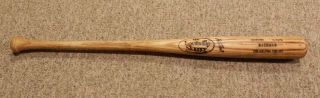 1991 92 Wally Backman Philadelphia Phillies Game Bat Louisville Slugger Loa
