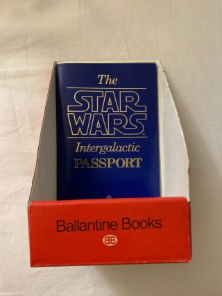 Star Wars Vintage Intergalactic Passport With In - Store Display Rare
