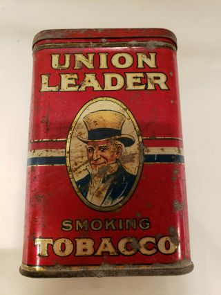 Union Leader Vertical Pocket Tobacco Tin