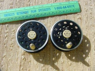 2 Vintage Pflueger Medalist Fly Reel Spools For A 1495 1/2 Reel