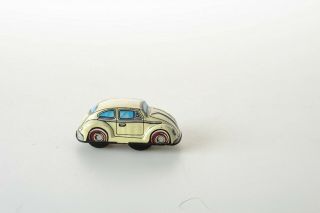 Antique Tin Toy Rare Japanese Clockwork Beetle Passenger Car Japan Rare