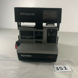 Vintage Polaroid Sun 600 Lms Instant Camera With Strap No Film