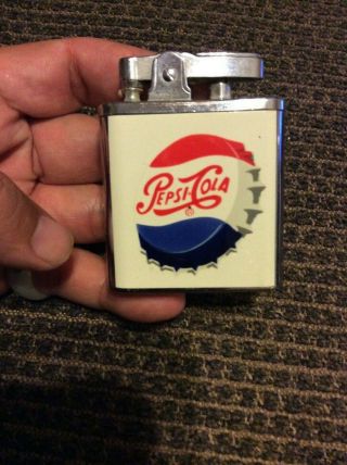 Rare Music Box Beverage Ad Lighter,  Pepsi Cola