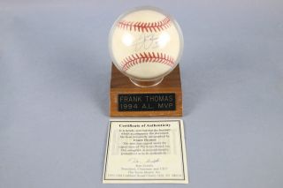 Frank Thomas Signed Autographed White Sox Baseball W/ The Score Board Inc