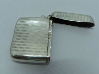1912 - William Henry Sparrow - Solid Silver - Vesta Case - Heavy - 34.  7 Grams