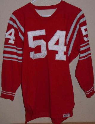 Vintage 1960s Game Football Jersey Sand - Knit Size 42