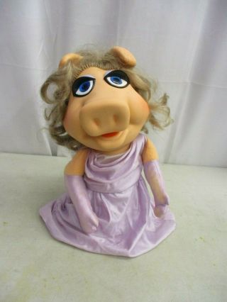 Vintage 1977 Fisher Price Miss Piggy Hand Puppet Doll Jim Henson Muppets 17 " 855