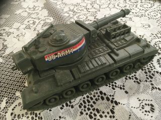 Vintage 1960/70’s Plastic Us Army M60 Tank Good Shape