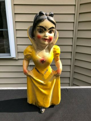 Vintage Snow White Disney Chalkware Doll 14 " - 1940 