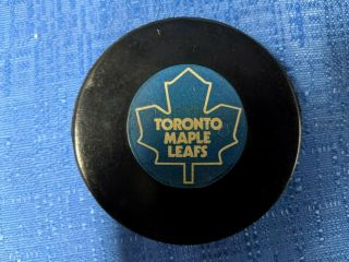 Nhl Toronto Maple Leafs Vintage Viceroy Rubber Shield V2 Slug Game Puck 1973/74