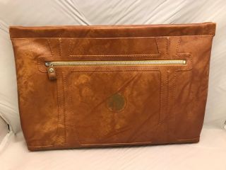 Vintage 1975 American Tourister Leather Document Briefcase / Attache Bag - 17 "