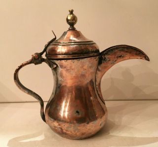 29,  5 Cm 1.  474 Grams Rare Antique Dallah Hallmark Islamic Coffee Pot Bedouin