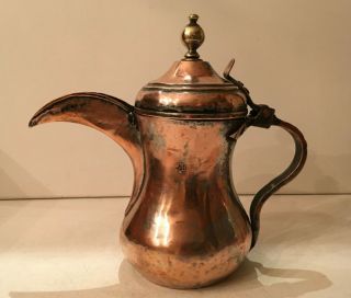 29,  5 cm 1.  474 grams RARE Antique Dallah HALLMARK islamic Coffee Pot Bedouin 3
